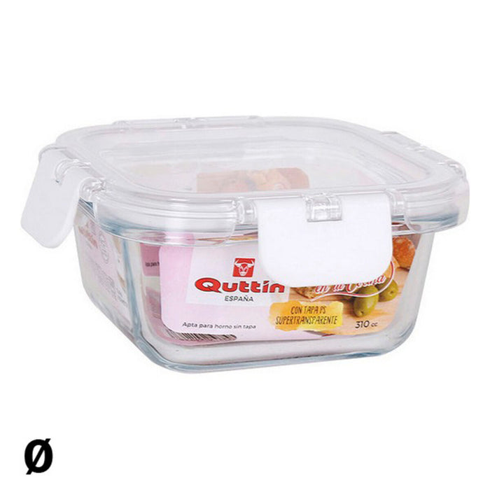 Lunchbox hermetisch Quttin Karriert Acryl Durchsichtig