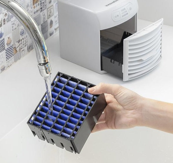 Tragbares Mini-Klimagerät mit Verdunstung und LED Freezyq+