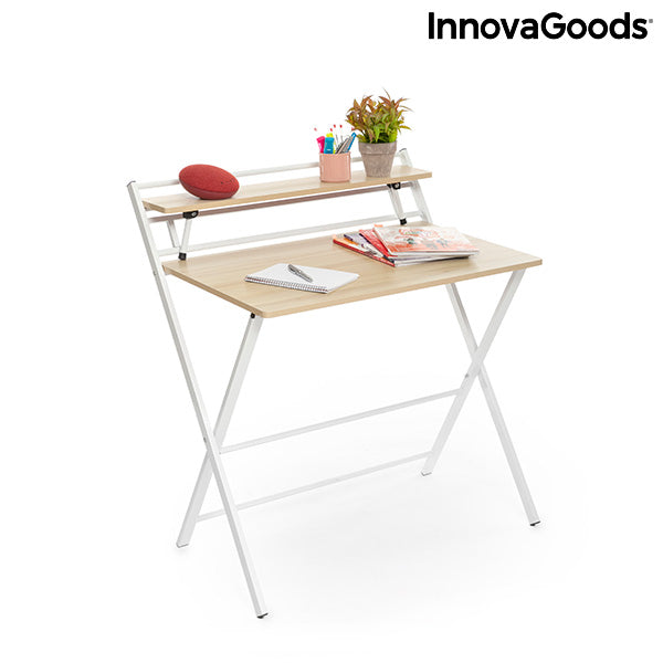 Klappbarer Schreibtisch mit Ablage Tablezy InnovaGoods (Refurbished D)