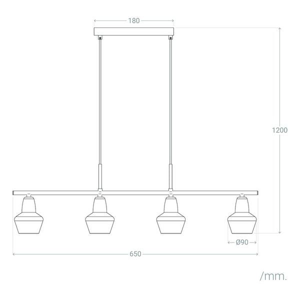 Deckenlampe Ledkia Sipi 4 25 W