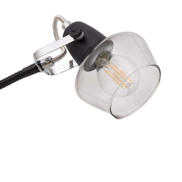 Tischlampe Ledkia Sipi Schwarz Aluminium Kristall E14 25 W