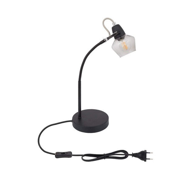 Tischlampe Ledkia Sipi Schwarz Aluminium Kristall E14 25 W