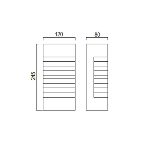Wandleuchte Ledkia Rubí 40 W