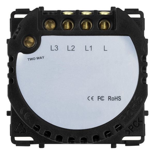 Doppel-Kippschalter Ledkia Modern 5174 Taktil Kristall PC