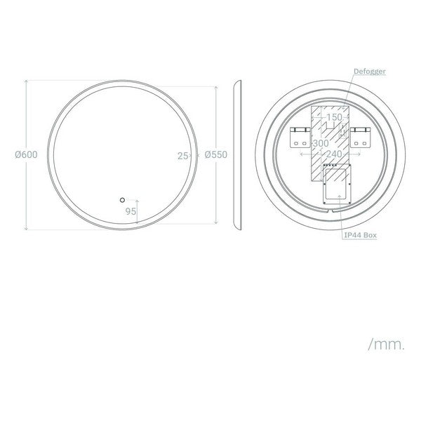 Spiegel Ledkia Paradise LED Anti-Beschlag-System