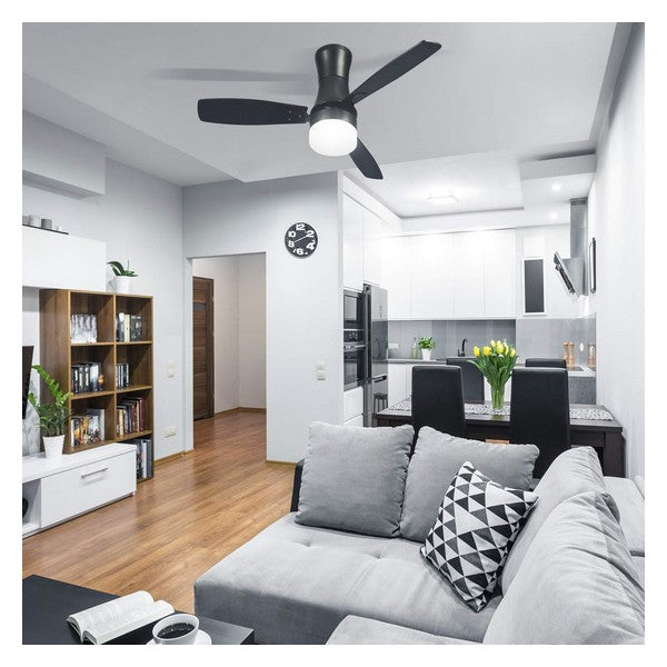 Deckenventilator mit Lampe Ledkia Diabol 65W Schwarz 15 W A++ 1500 Lm