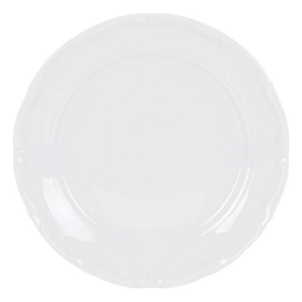 Flad plade Maria Porzellan Weiß (ø 31 x 3,5 cm)