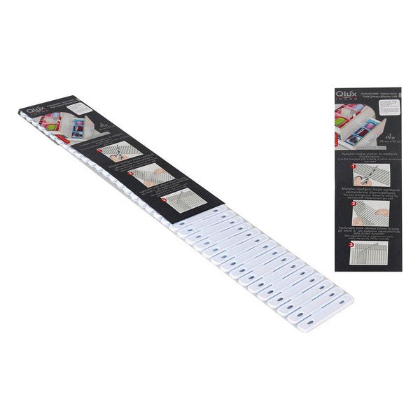 Schubladen-Organizer Qlux Streifen (3 uds) (55 x 10 x 0,5 cm)