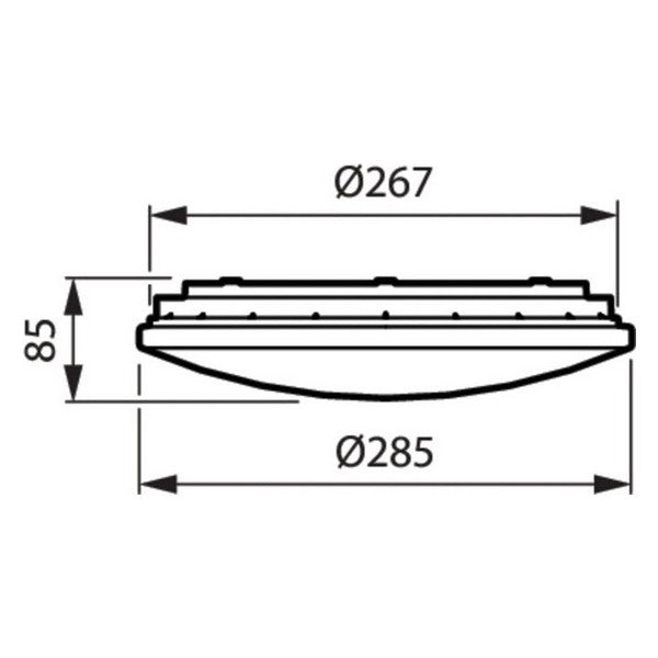 LED-Deckenleuchte Philips A+ 12 W 1100 Lm (Neutralweiß 4000K)