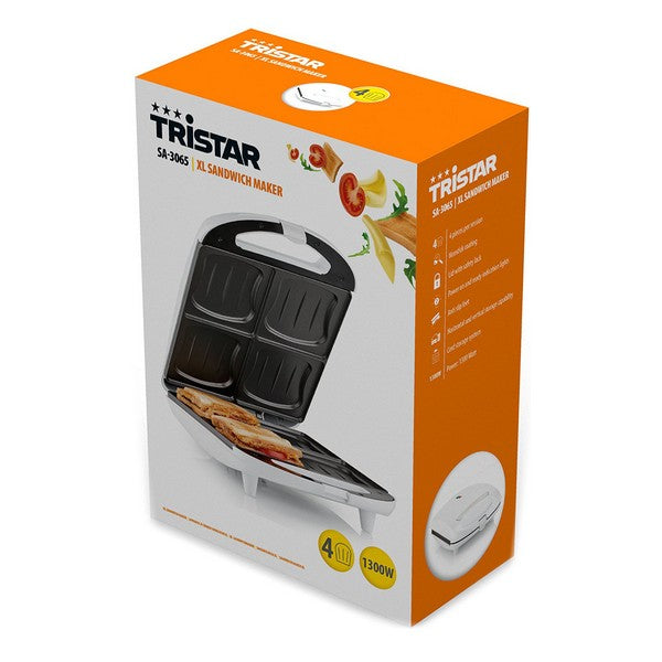Sandwichmaker XL Tristar SA-3065 1300 W Weiß/Schwarz (Refurbished A+)