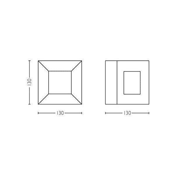 LED-Wandleuchte Philips Parterre 8 W 800 lm (Warmes Weiß 2700K - 3200K)