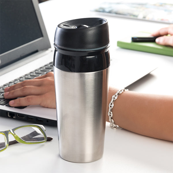 Thermobecher mit Deckel Coffee