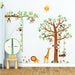 8 Affen Groß Baum Zweig Höhentabelle Waldtiere Tiere Wandtattoo Wandsticker Wandaufkleber Wanddeko für Wohnzimmer Schlafzimmer Kinderzimmer