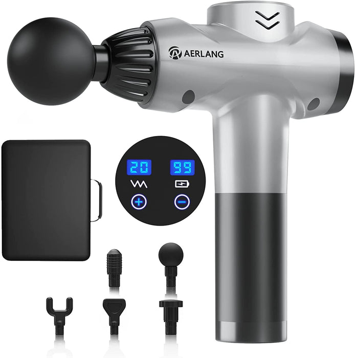 Muskel Massagepistole Massagegerät, Muskelmassagegerät, Massage Pistole, Muskel Massage Gun, Faszienpistole mit LCD-Touchscreen, Tiefenmassagegerät