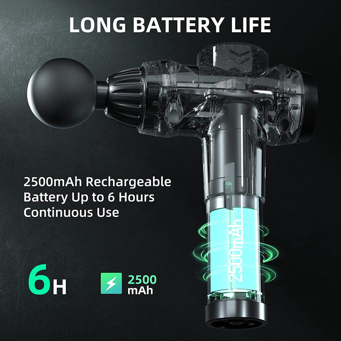 Muskel Massagepistole Massagegerät, Muskelmassagegerät, Massage Pistole, Muskel Massage Gun, Faszienpistole mit LCD-Touchscreen, Tiefenmassagegerät