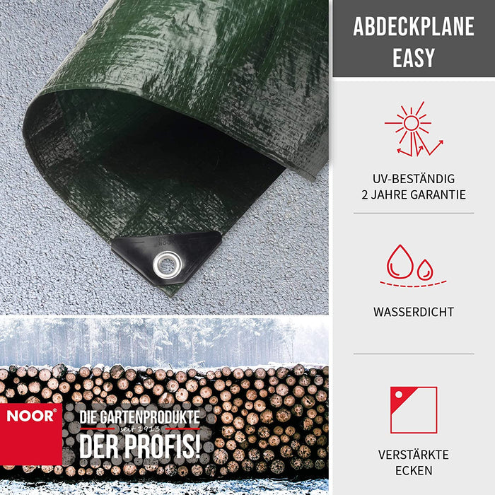 Abdeckplane Easy 90g/m² I 300 x 400 cm I Allzweckplane für Schutz vor Witterung I Ideal geeignet für die Abdeckung im Garten I UV-stabilisiert