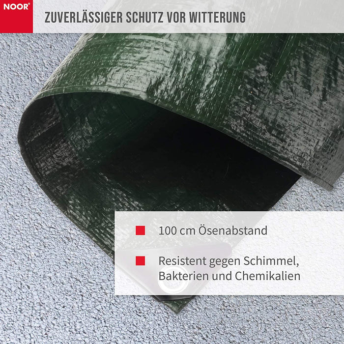 Abdeckplane Easy 90g/m² I 600 x 800 cm I Allzweckplane für Schutz vor Witterung I Ideal geeignet für die Abdeckung im Garten I UV-stabilisiert