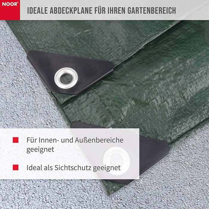 Abdeckplane Easy 90g/m² I 600 x 800 cm I Allzweckplane für Schutz vor Witterung I Ideal geeignet für die Abdeckung im Garten I UV-stabilisiert