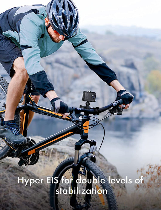 Action Cam 4K 20MP Unterwasserkamera WiFi 40M wasserdichte EIS Bildstabilisator Helmkamera 170° Weitwinkel Camcorder 