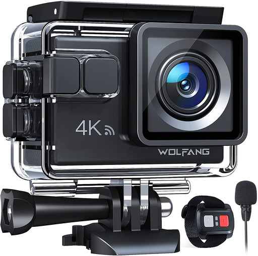 Action Cam 4K 20MP Unterwasserkamera WiFi 40M wasserdichte EIS Bildstabilisator Helmkamera 170° Weitwinkel Camcorder 