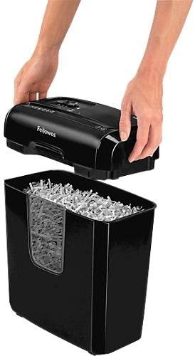 Aktenvernichter 6 Blatt Partikelschnitt (P4), Papierschredder für Zuhause, Powershred 6C, Schredder mit 11L Papierkorb und Sicherheitssperre