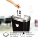 Aktenvernichter Powershred 53C Partikelschnitt (P-4) mit CD Vernichtung, 10 Blatt, für 1 Nutzer Zuhause / Home Office