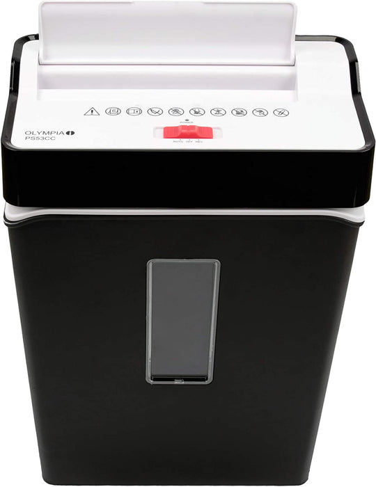 Aktenvernichter Schwarz – Papiervernichter bis zu 6 Blätter - Aktenvernichter Partikelschnitt - Sicherheitsstufe 4 - Auch für Kreditkarten