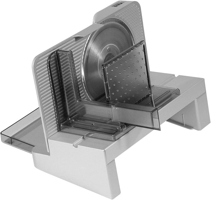 Allesschneider E 16, elektrischer Allesschneider mit ECO-Motor, made in Germany, Silbermetallic
