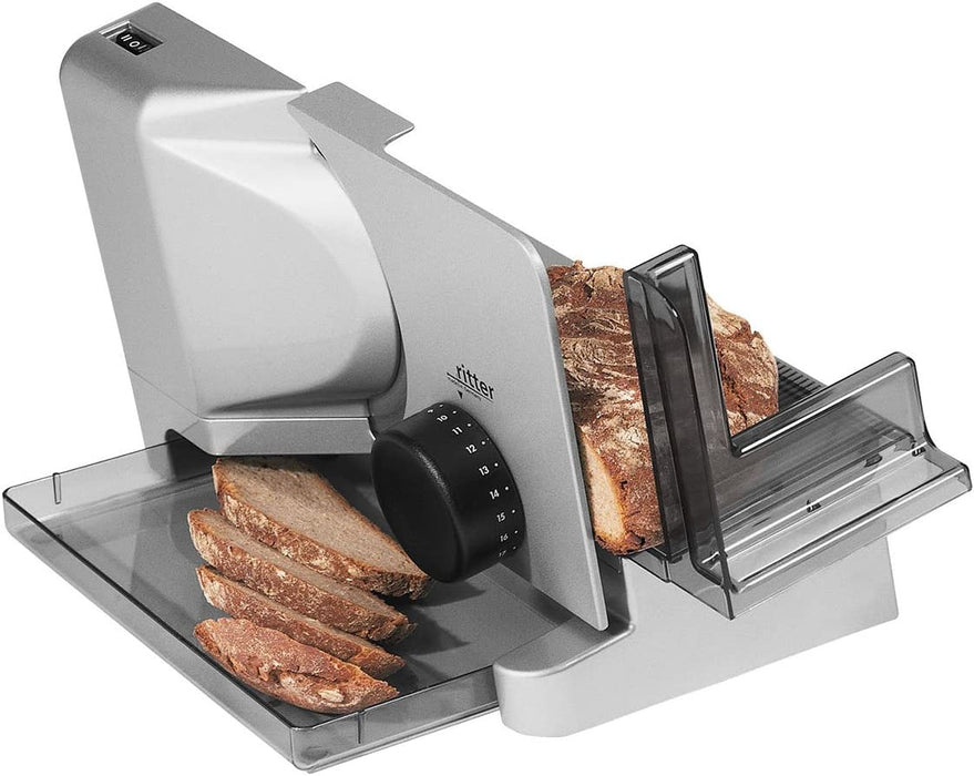 Allesschneider E 16, elektrischer Allesschneider mit ECO-Motor, made in Germany, Silbermetallic