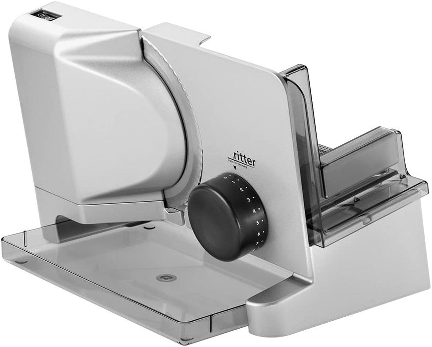 Allesschneider E 16, elektrischer Allesschneider mit ECO-Motor, made in Germany, Silbermetallic