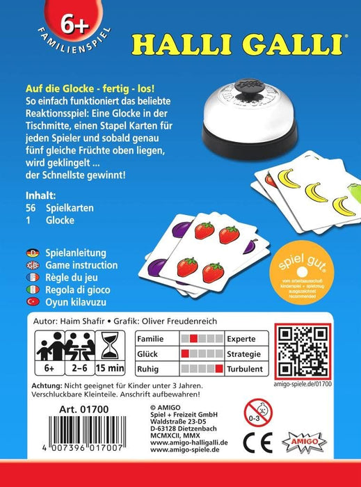 Amigo Spiel + Freizeit 1700 Halli Galli. Auf die Glocke-fertig-los!