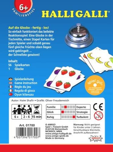 Amigo Spiel + Freizeit 1700 Halli Galli. Auf die Glocke-fertig-los!