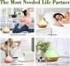 Aroma Diffuser, 300ml Ultraschall Luftbefeuchter mit 8  10ml Ätherische Öle Set, Diffuser Ätherische Öle, 14-Farben-LED, 23dB Cool Mist Raumbefeuchter