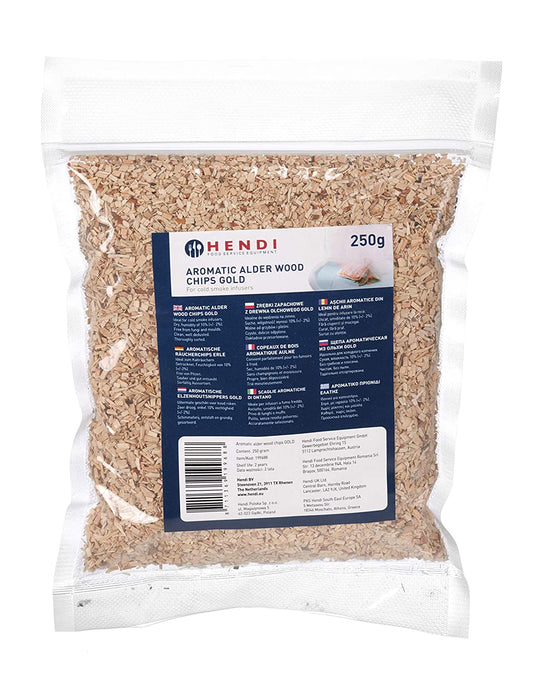 Aromatische Holzchips, Erle GOLD, Aromatische Räucherchips, Smoking Chips, Räucherspäne, für das Heißräuchern in einer Räucherkammer