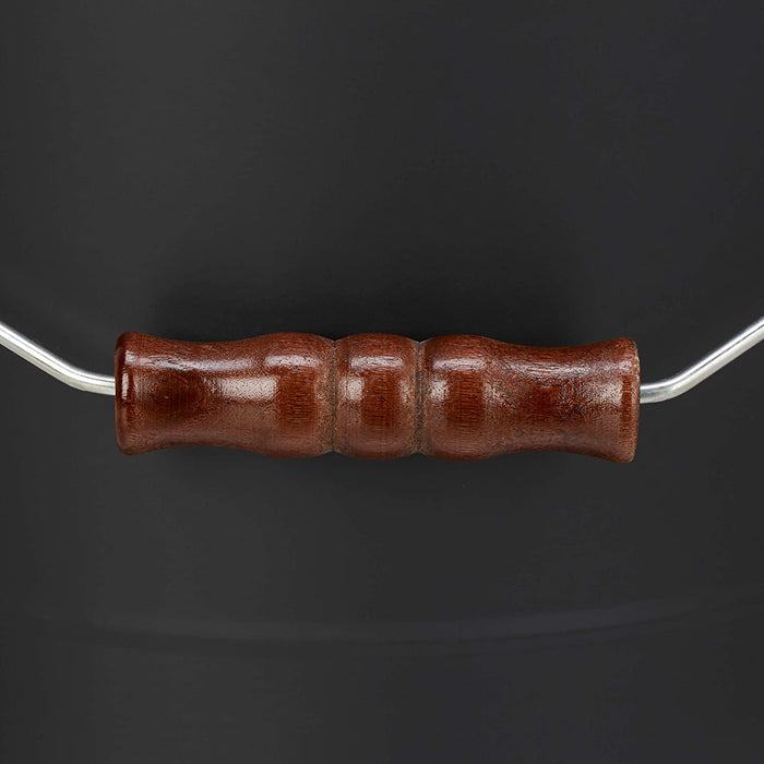 Ascheeimer mit Deckel und Schaufel, Stahl, Kohleeimer mit Henkel, 19 L, Ascheschaufel Kamin & Grill, 47,5 x 38 x 33 cm