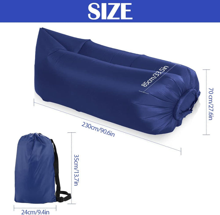 Aufblasbares Sofa, Air Lounger, Wasserdicht Aufblasbares Liege, Luftsofa Selbstaufblasend mit Tragebeutel, Luft Couch Luft Sitzsack Luftsack Air Sofa 
