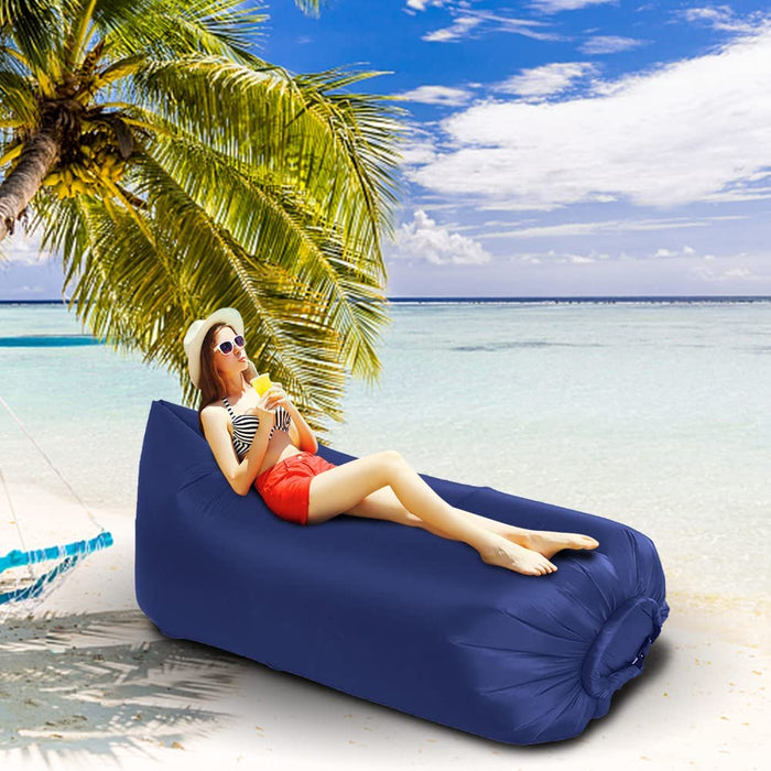 Aufblasbares Sofa, Air Lounger, Wasserdicht Aufblasbares Liege, Luftsofa Selbstaufblasend mit Tragebeutel, Luft Couch Luft Sitzsack Luftsack Air Sofa 