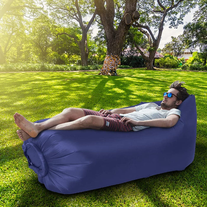 Aufblasbares Sofa, Air Lounger, Wasserdicht Aufblasbares Liege, Luftsofa Selbstaufblasend mit Tragebeutel, Luft Couch Luft Sitzsack Luftsack Air Sofa