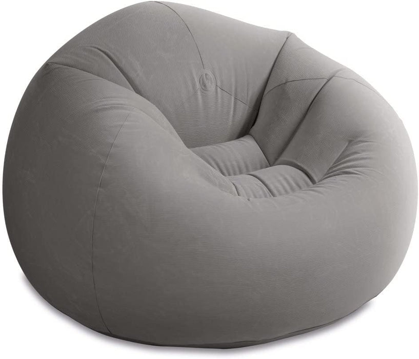 Aufblasmöbel - Sitzsack - 1.14 m x 1.14 m x 71 cm, Grau
