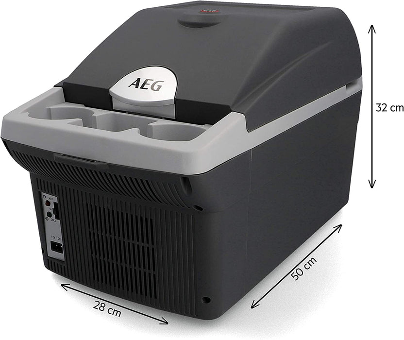 Automotive Board-Bar BK 16 Thermoelektrische Kühl- und Warmhaltebox 16 Liter, 12 Volt für Auto und Steckdose, anschnallbar im PKW