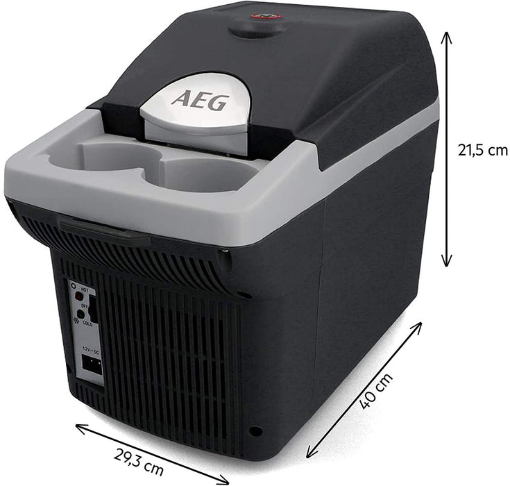 Automotive Board-Bar BK 6 Thermoelektrische Kühl- und Warmhaltebox 6 Liter, 12 Volt für Auto und Steckdose, anschnallbar im PKW