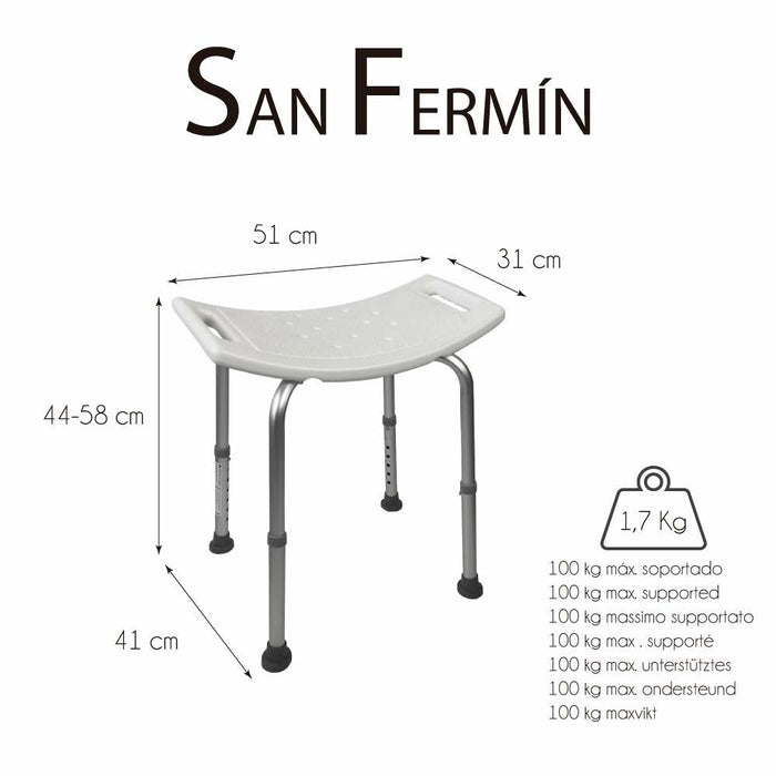 Hocker Mobiclinic San Fermín Bad/Dusche Antirutsch (Restauriert A+)