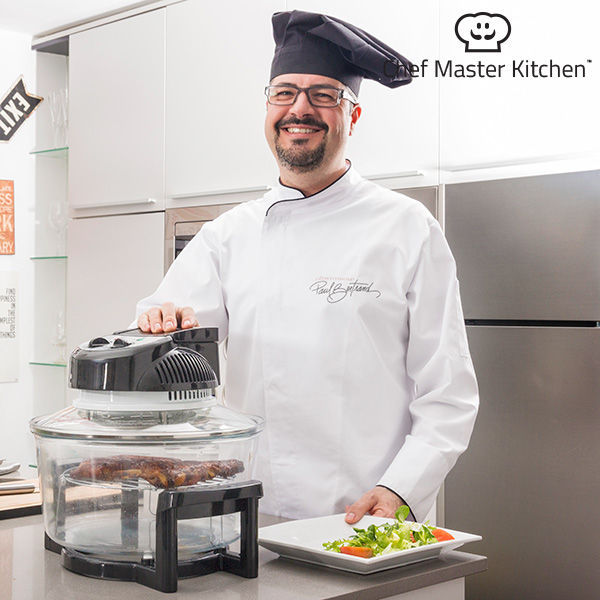 Konvektionsofen Chef Master Kitchen 12 L 1200-1400W Schwarz Durchsichtig