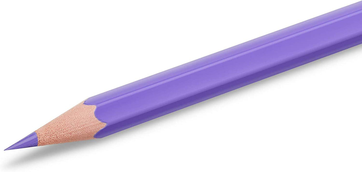 BIC Kids Buntstifte Tropicolors, zum Malen in 24 Farben, im Karton Etui, ab 5 Jahre, Bruchsichere Mine und ohne Holz