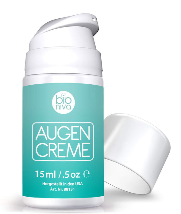 BIO Augenpflege, Anti-Aging Augencreme Gel gegen Falten, Schwellungen, und Augenringe. Eine Biologische Augengel mit Matrixyl 3000