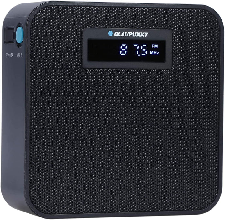 BLAUPUNKT Steckdosenradio, UKW/FM PLL Steckdosen Radio, Bluetooth, USB Ladestecker Powerbank, Aux In, Freisprecheinrichtung, Schwarz