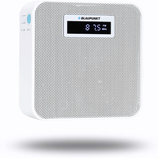 BLAUPUNKT UKW Steckdosenradio mit Bluetooth, Freisprecheinrichtung, 10 Stunden Akku Laufzeit, Powerbank, kleines Plug In Radio, USB Ladestecker, AUX