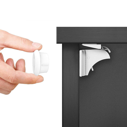 Baby Sicherheit Magnetisches Schrankschloss, die unsichtbare Kindersicherung für Schrank und Schubladen, ohne Bohren und Schrauben 