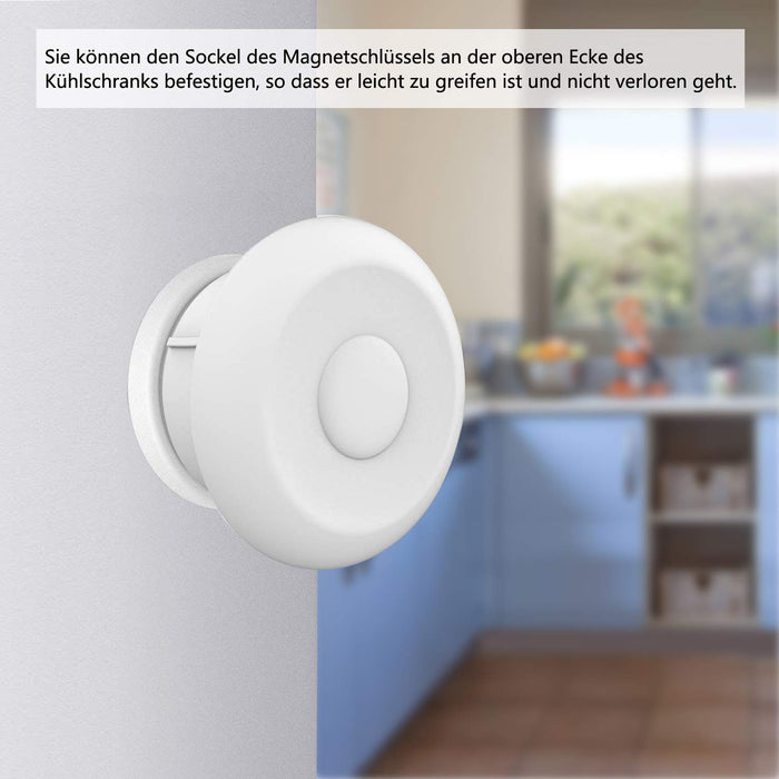 Baby Sicherheit Magnetisches Schrankschloss, die unsichtbare Kindersicherung für Schrank und Schubladen, ohne Bohren und Schrauben 