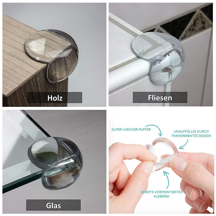 Baby Sicherheit Set Baby Kindersicherung Set mit Steckdosenschutz Eckenschutz verstellbare Schranksicherung und Türklammern Türklinkenschutz 